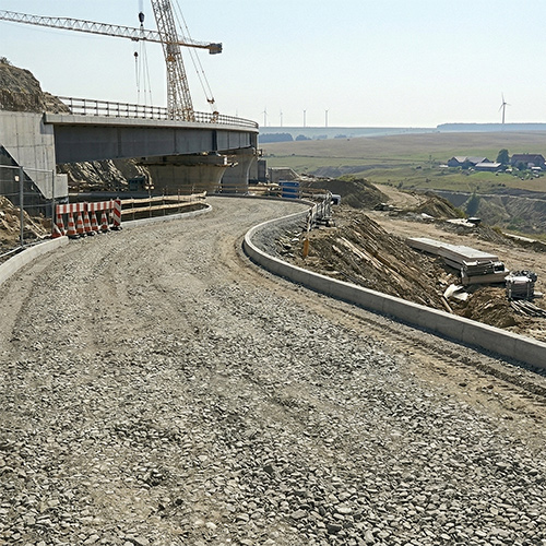 Droga tymczasowa z kruszywa