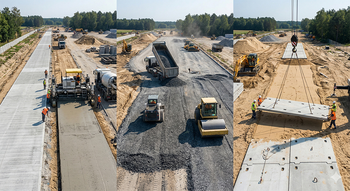 Technologie wykonywania dróg