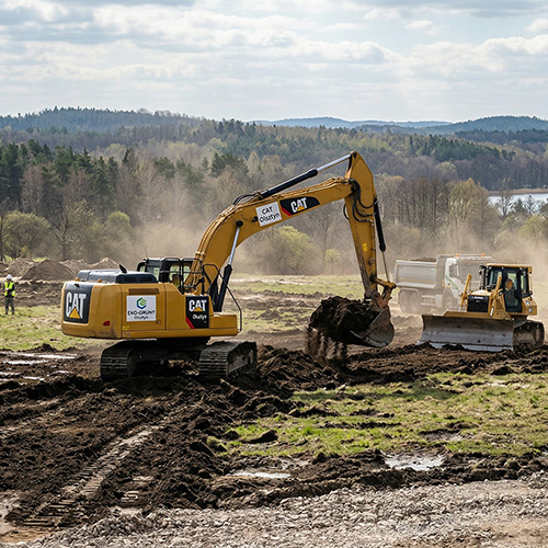 Utwardzanie terenu pod budowę