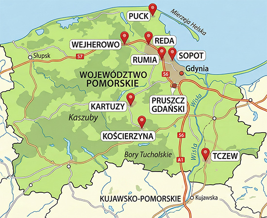 Drogi betonowe Pomorskie