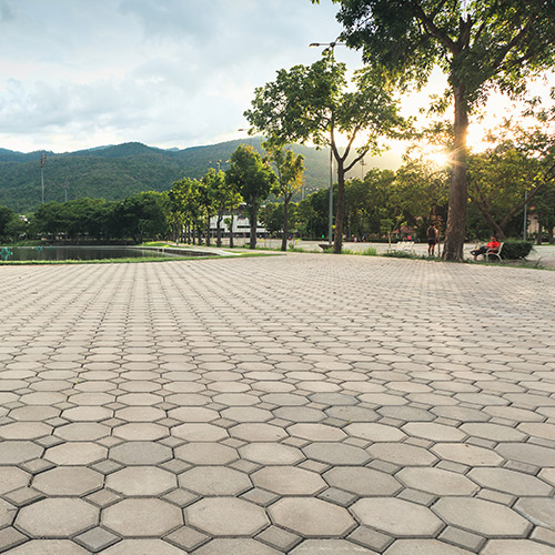 Plac z kostki brukowej